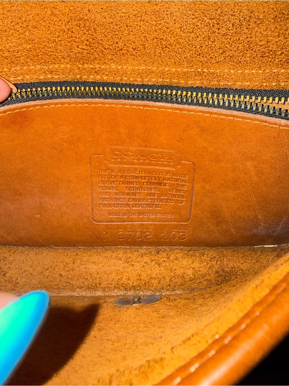 Coach Vintage Brown Leather Crossbody Bag - Picture 9 of 9
